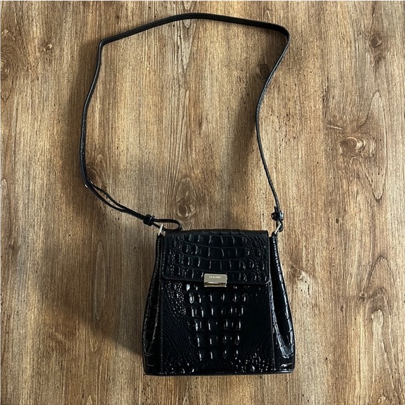 Brahmin Bags Brahmin Margo Black Patent Crocembossed Leather